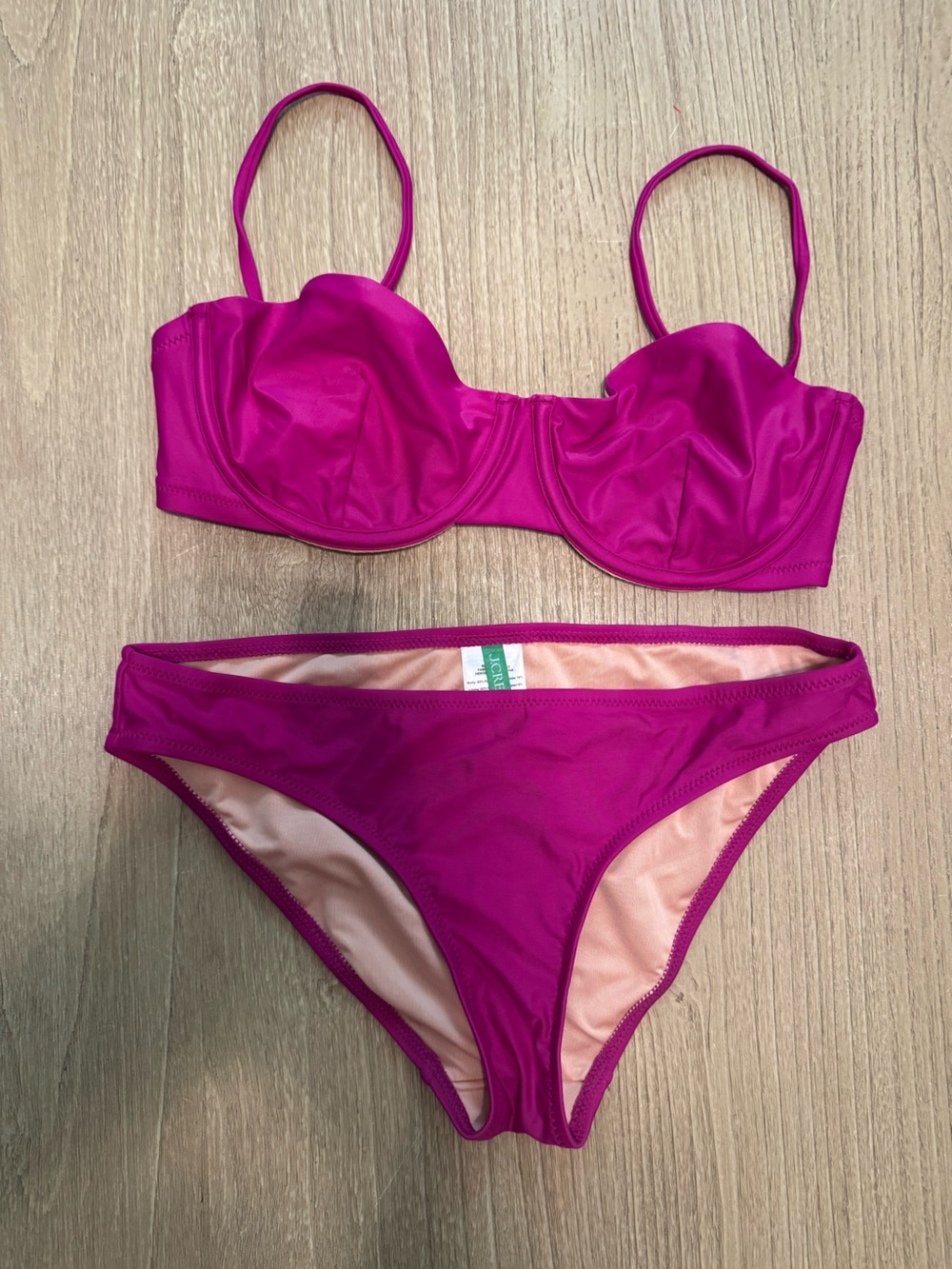 J. Crew Fuchsia Two-Piece Bikini Set